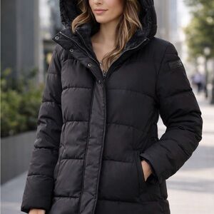 Calvin Klein Women's Charcoal Puffer Jacket
